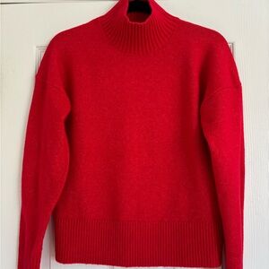 Loft Super Soft Red Mockneck Sweater